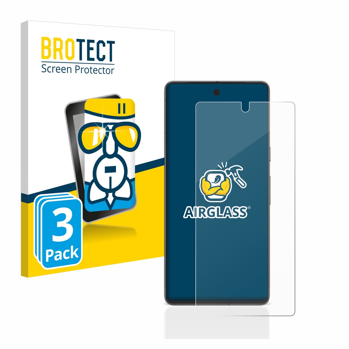 Screenprotector 3 Stuks voor Google Pixel 7 Beschermglas transparant