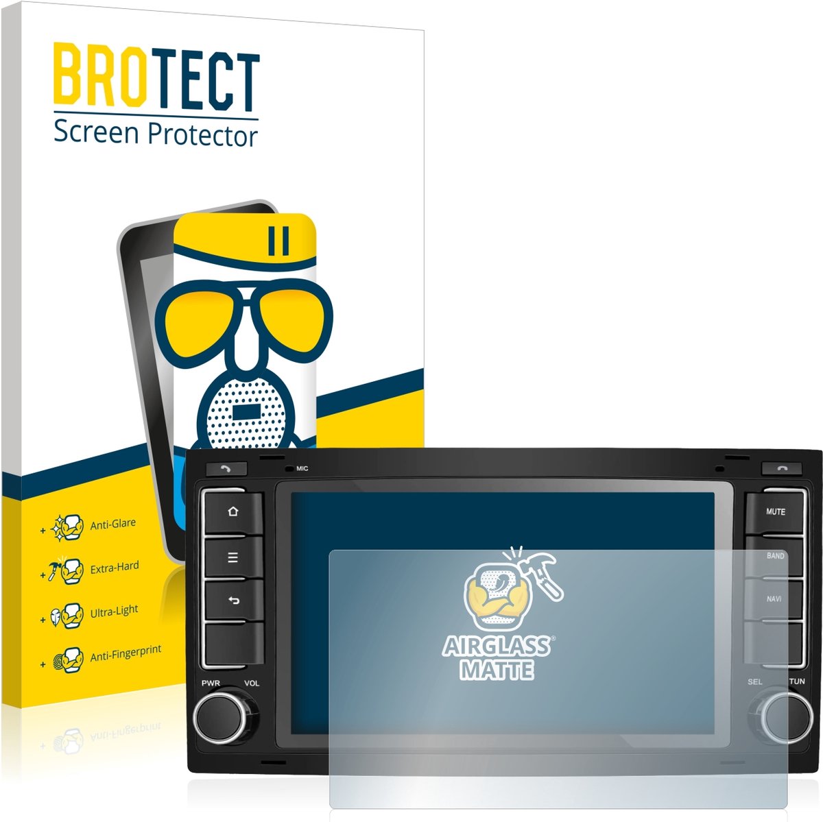 BROTECT - Screenprotector voor M.I.C. AVT7-lite - Folie Beschermfolie Beschermglas matte