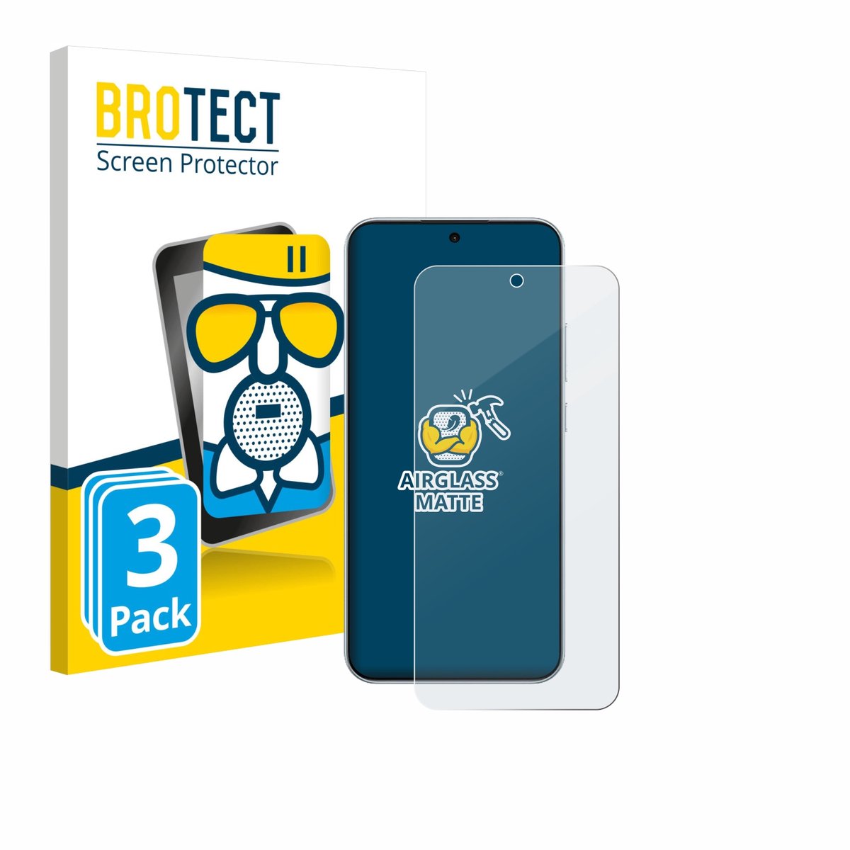 BROTECT - Screenprotector voor Oppo F31 - Folie Beschermfolie Beschermglas matte 3 Stuks