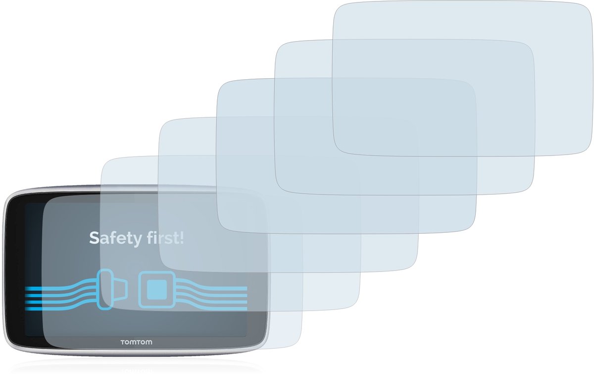 Savvies - Screenprotector voor TomTom GO Premium X / TomTom GO Premium (6") - Folie Beschermfolie transparant 6 Stuks – foto 5