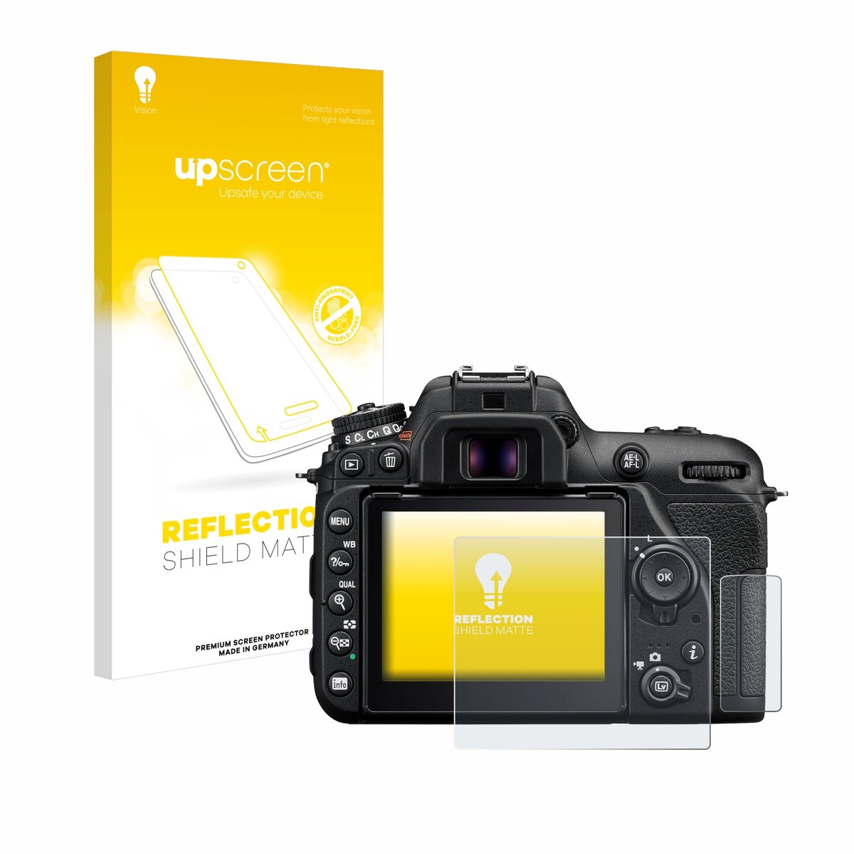 upscreen - Screenprotector voor Nikon D7500 - Folie Beschermfolie anti glare matte