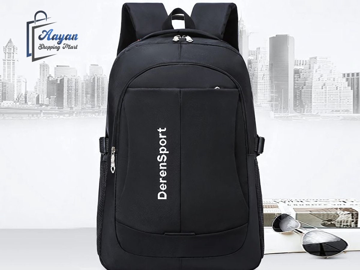 Urban Rugzak 10L – Schoolrugzak met 2 Vakken – Laptop Rugtas tot 15 inch – Jeugd & Sport Backpack – Zwart – 76157