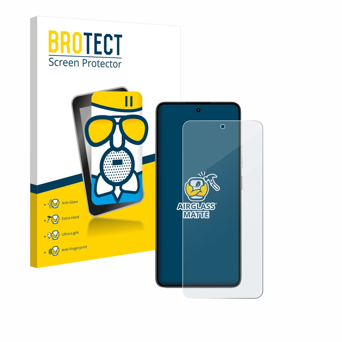 BROTECT - Screenprotector voor realme P3 5G - Folie Beschermfolie Beschermglas matte