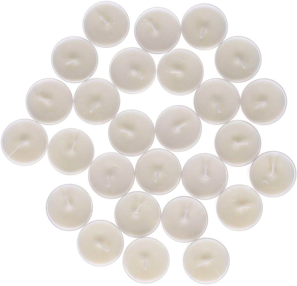 Atmosphera Citronella geur Waxinelichtjes - transparante cup - Citrus - 27x stuks - 4 branduren Geel