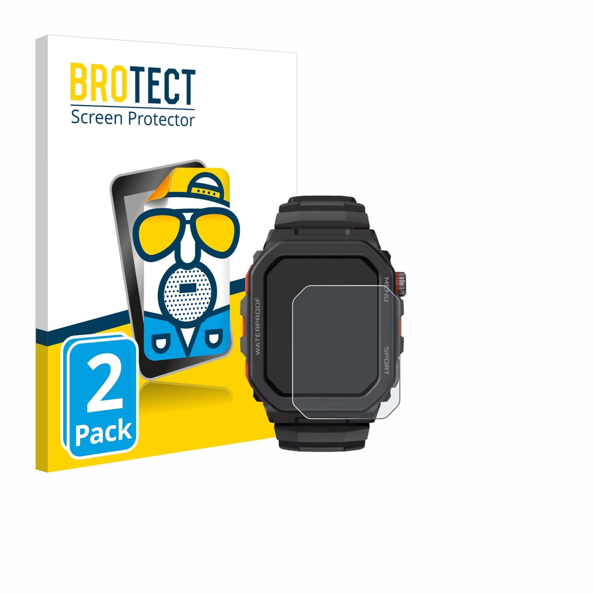 BROTECT - Screenprotector voor Zeblaze Ares GPS - Folie Beschermfolie matte 2 Stuks