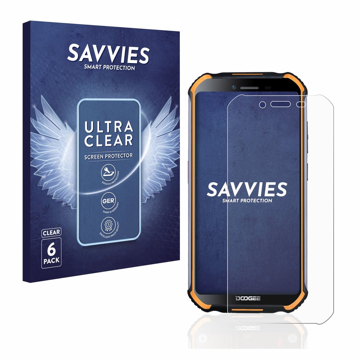 Savvies - Screenprotector voor Doogee S40 Pro - Folie Beschermfolie transparant 6 Stuks