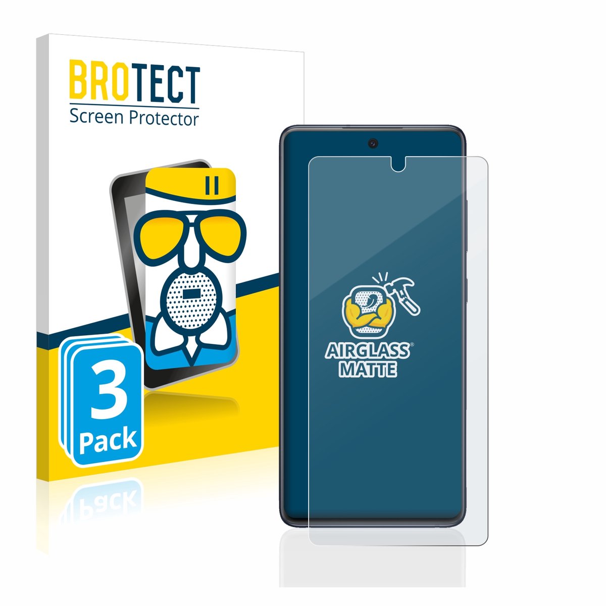 BROTECT - Screenprotector voor Samsung Galaxy S20 FE / 5G - Folie Beschermfolie Beschermglas matte 3 Stuks