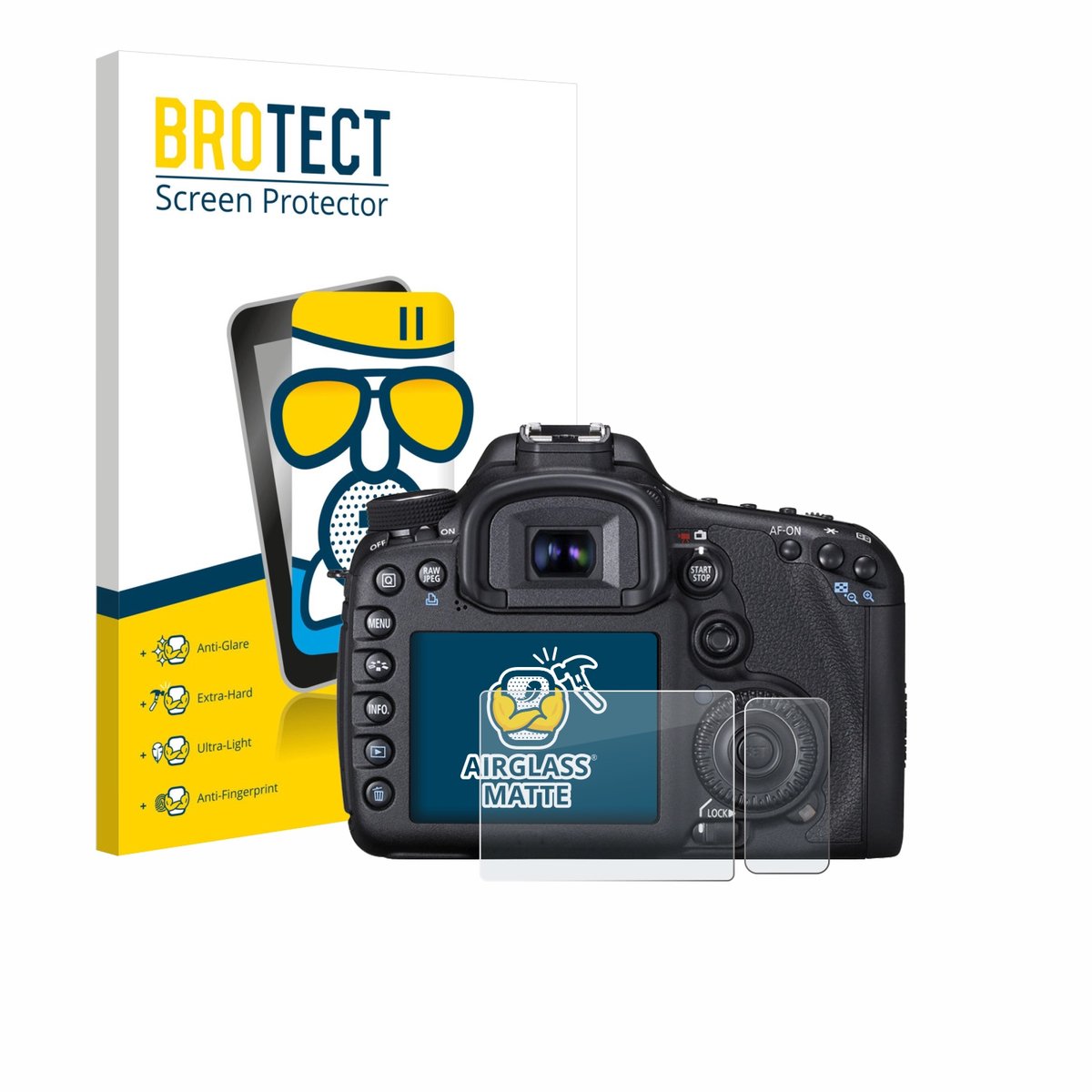 BROTECT - Screenprotector voor Canon EOS 7D - Folie Beschermfolie Beschermglas matte