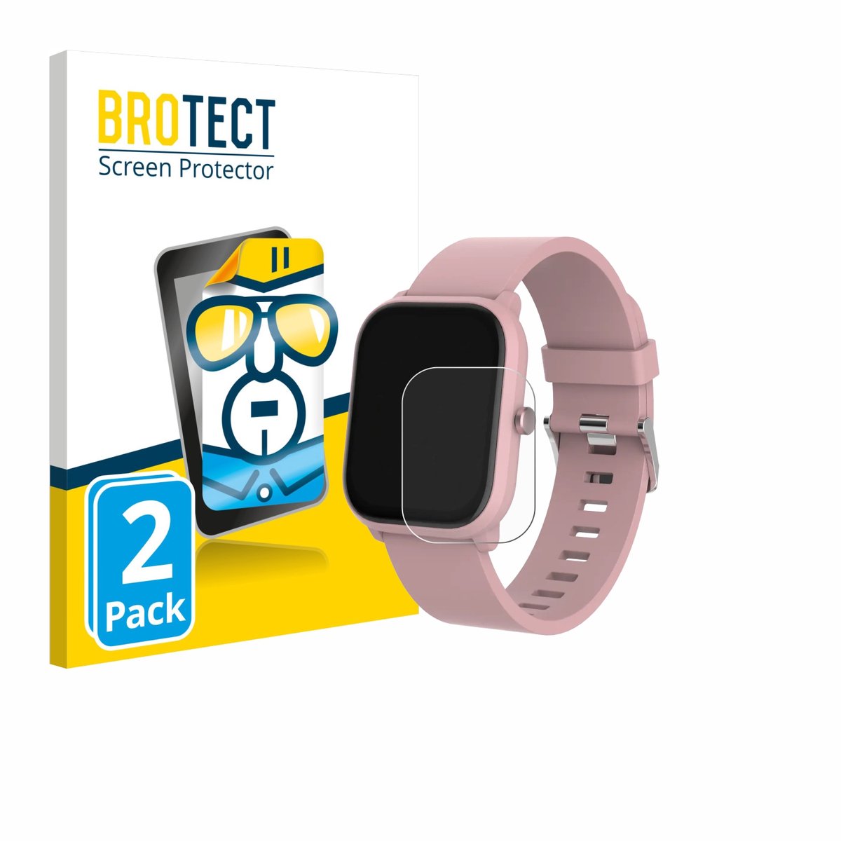 BROTECT - Screenprotector voor Denver SWK-120RO - Folie Beschermfolie transparant 2 Stuks