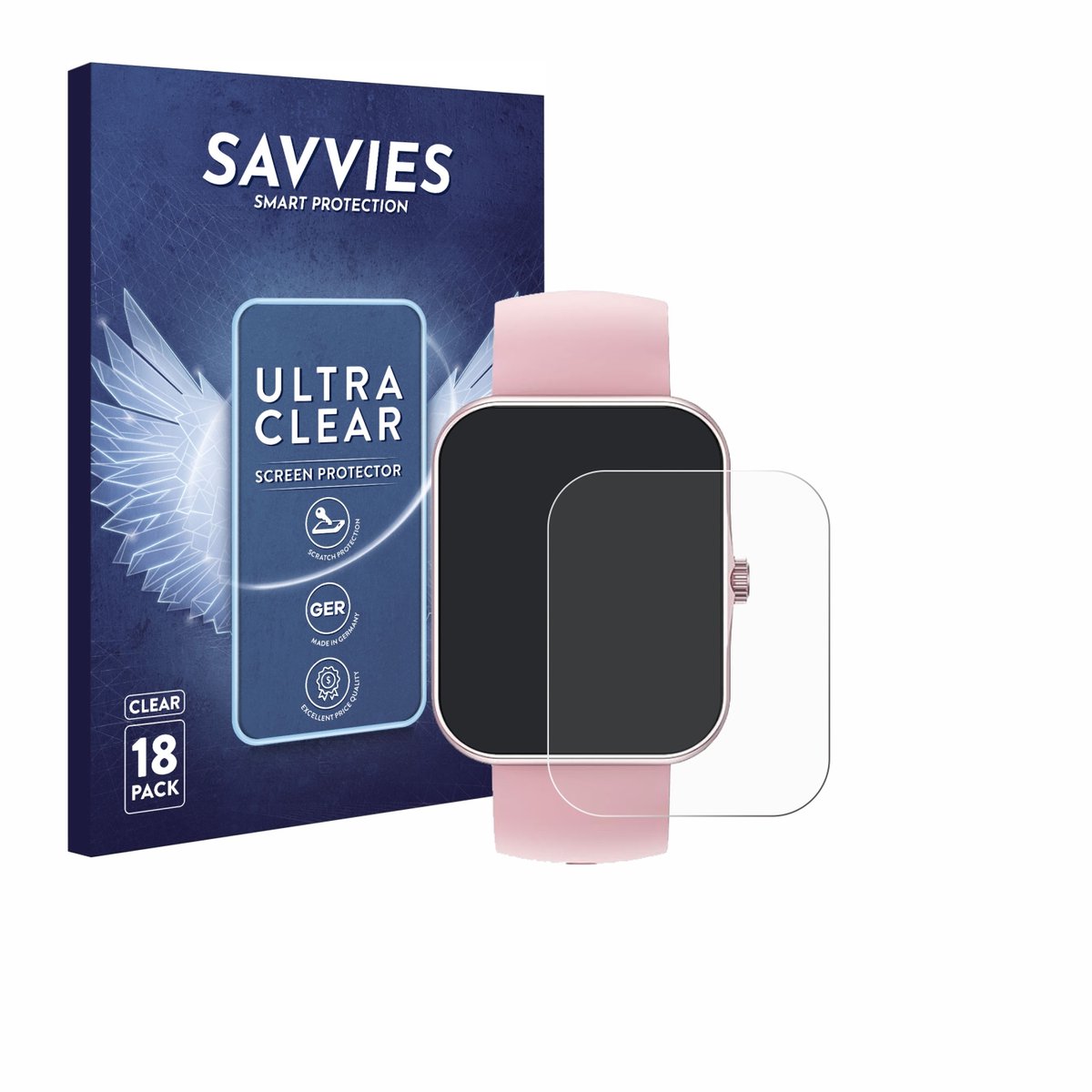 Savvies - Screenprotector voor Ucani S80K 1.83" - Folie Beschermfolie transparant 18 Stuks