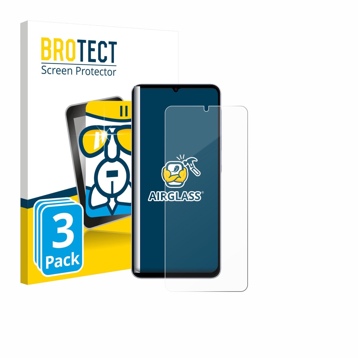 Screenprotector 3 Stuks voor Samsung Galaxy A07 Beschermglas transparant