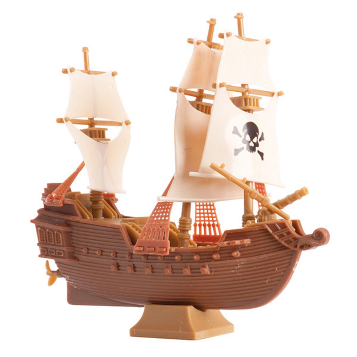 DEKORA - Plastic piratenschip taartdecoratie