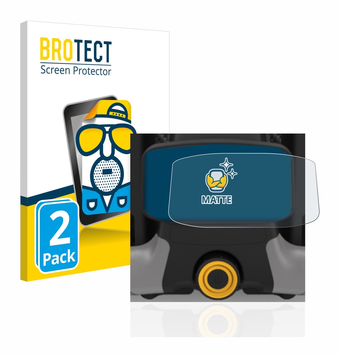 BROTECT - Screenprotector voor PowaKaddy CT8 - Folie Beschermfolie matte 2 Stuks