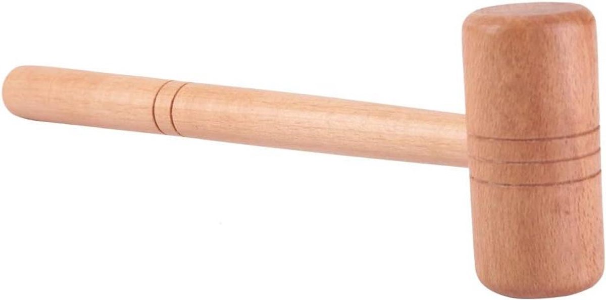 Allecto - Houten Hamer - DIY Juwelier Gereedschap - Voor Sieraden Reparatie - Goud Zilver Platina - Sieraden Stukken - Geschikt voor Goudsmeden - Bruin