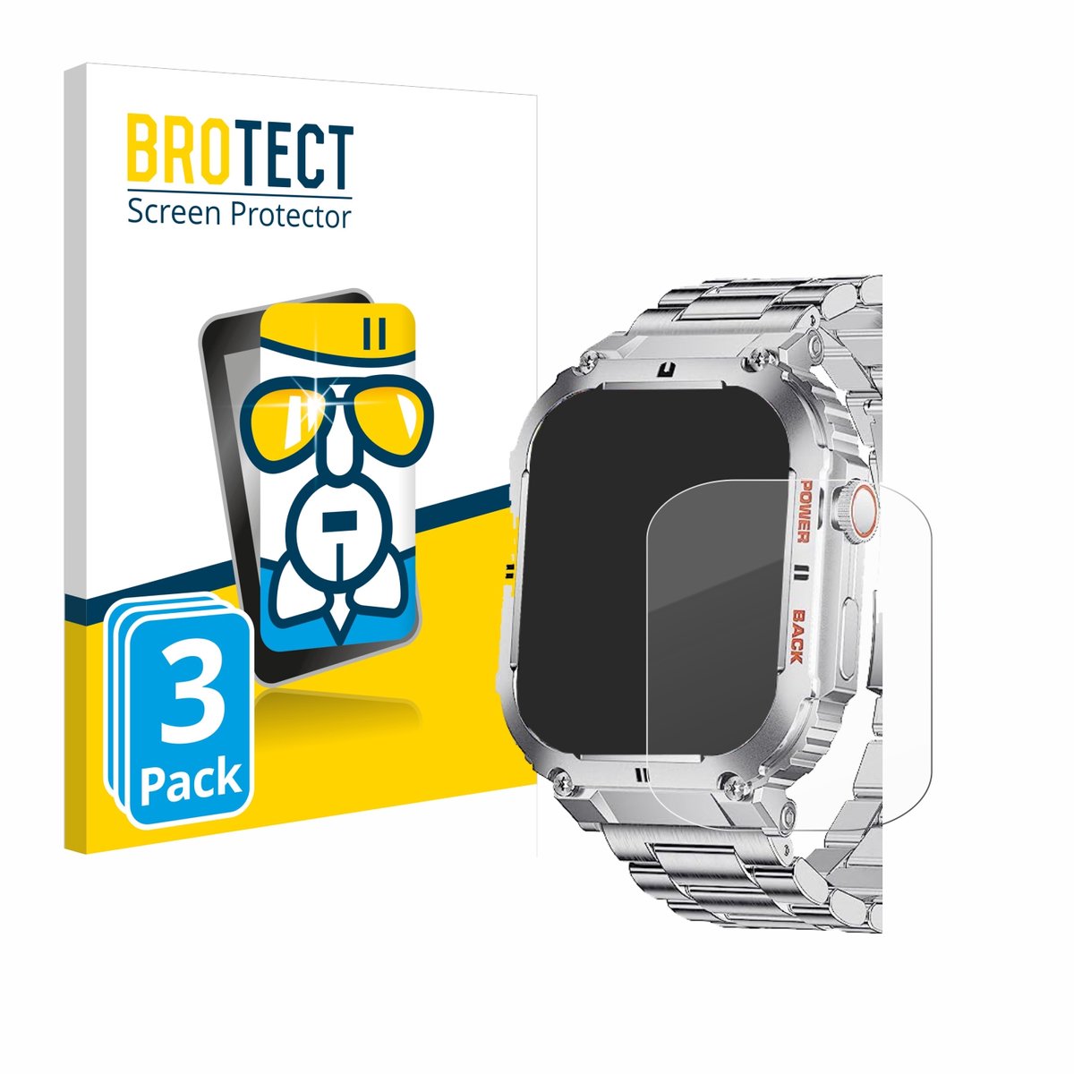 Screenprotector 3 Stuks voor LIGE K-57 1.96" Beschermglas transparant