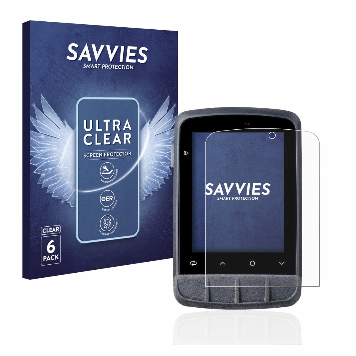 Savvies - Screenprotector voor Giant Dash L200 - Folie Beschermfolie transparant 6 Stuks