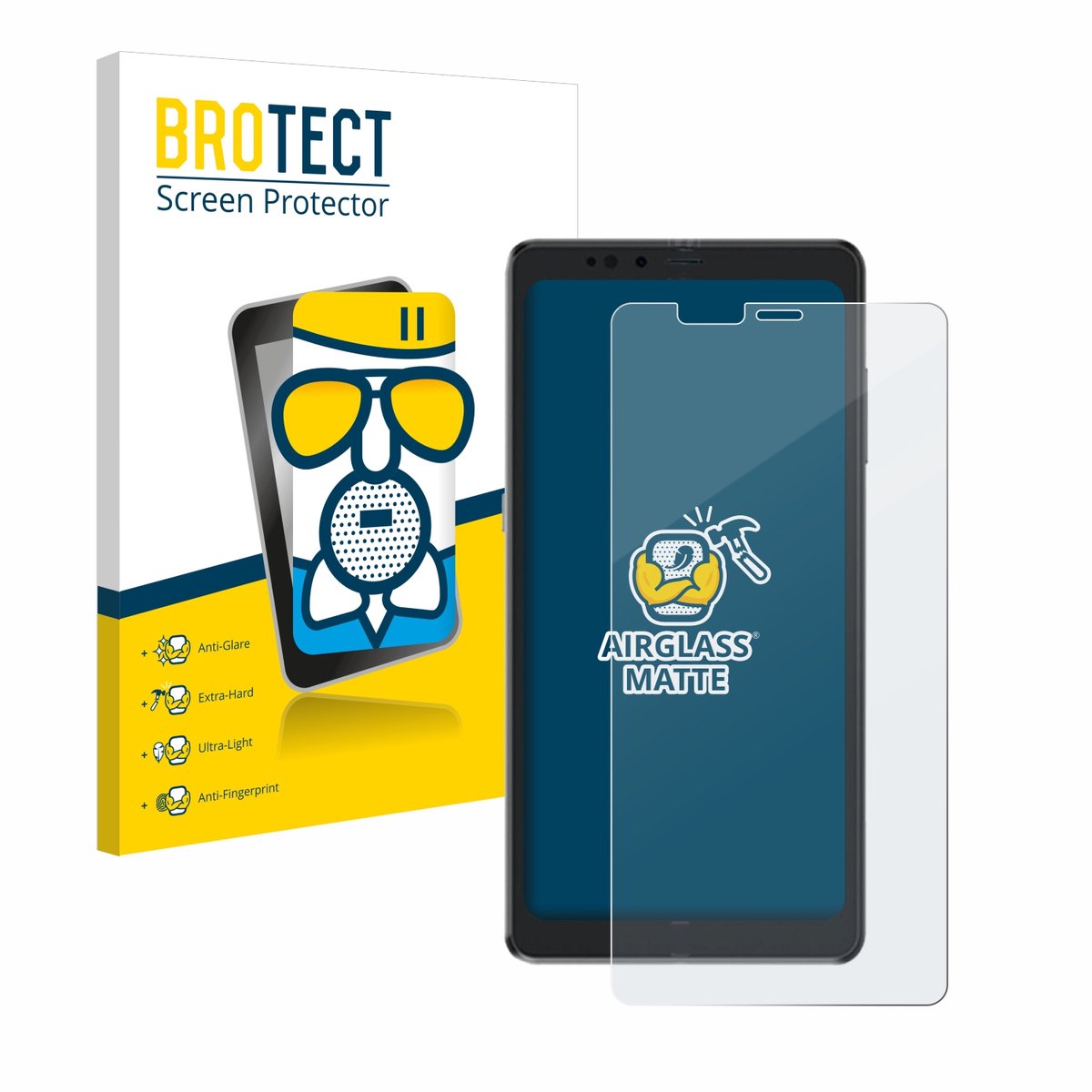BROTECT - Screenprotector voor Hisense A9 - Folie Beschermfolie Beschermglas matte