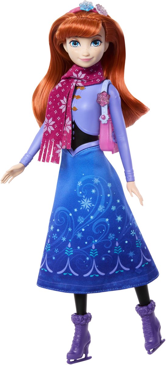 Disney Frozen JEWEL REVEAL Schaatsende Anna Modepop — afbeelding 4