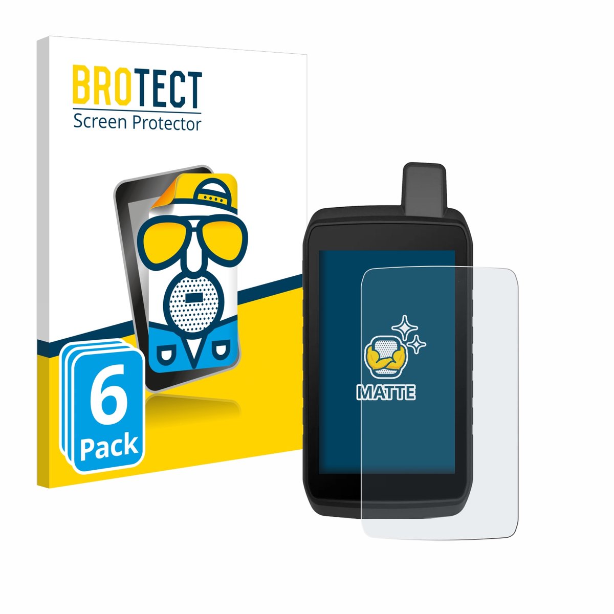 BROTECT - Screenprotector voor Garmin Montana 710 - Folie Beschermfolie matte 6 Stuks