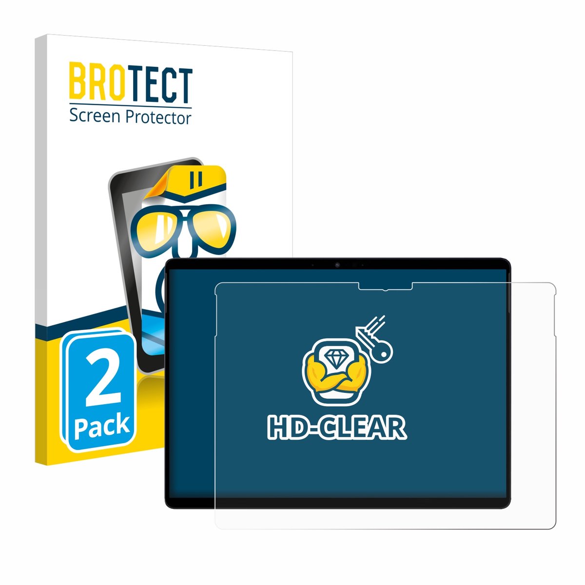 BROTECT - Screenprotector voor Chuwi Hi10 Max - Folie Beschermfolie transparant 2 Stuks