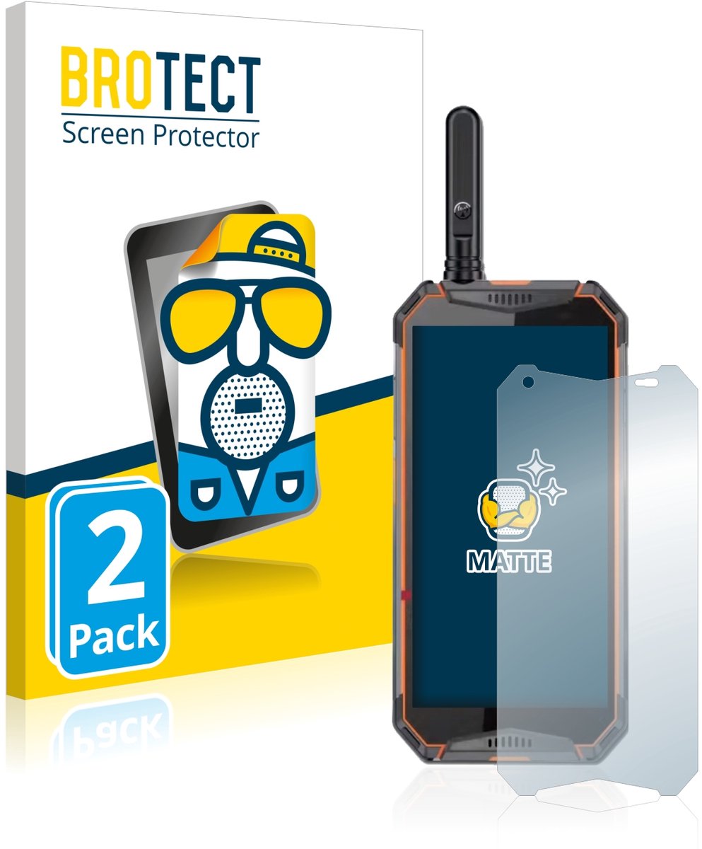 BROTECT - Screenprotector voor Ulefone Armor 3w - Folie Beschermfolie matte 2 Stuks