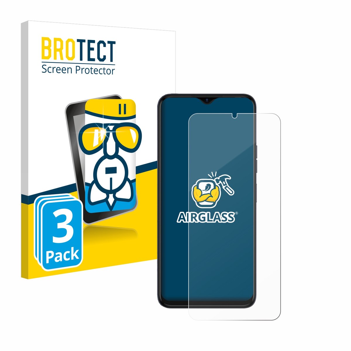 Screenprotector 3 Stuks voor Tecno Spark 10 5G Beschermglas transparant