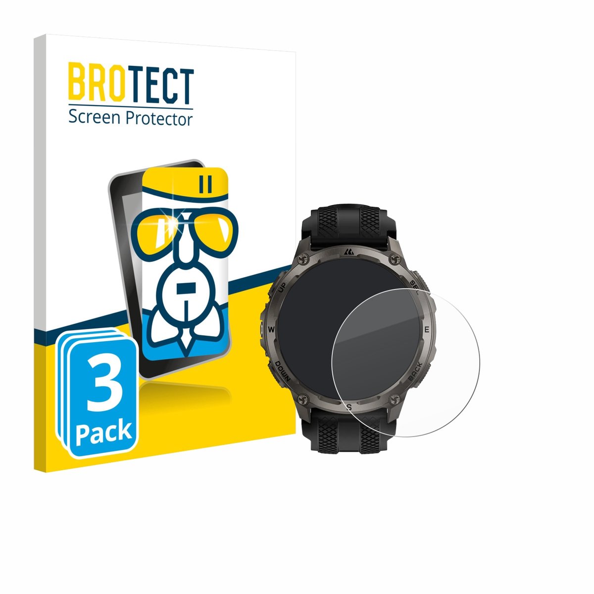 Screenprotector 3 Stuks voor Kospet Tank T4 Beschermglas transparant