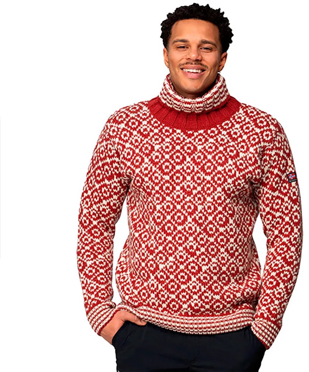 Devold Svalbard High Neck Trui Rood