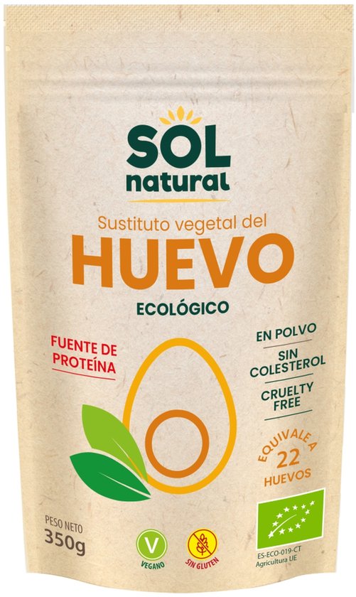 Biologische veganistische eiervervanger in poedervorm 350 g de poudre|Organic vegan powdered egg substitute 350 g of powder|Substitut d'œuf en poudre végétalien biologique 350 g de poudre