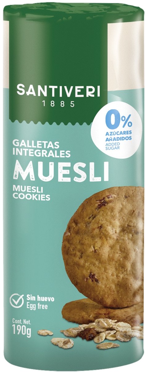 Suikervrije Muesli-koekjes 185 g|Sugar Free Muesli Cookies 185 g|Biscuits au muesli sans sucre 185 g