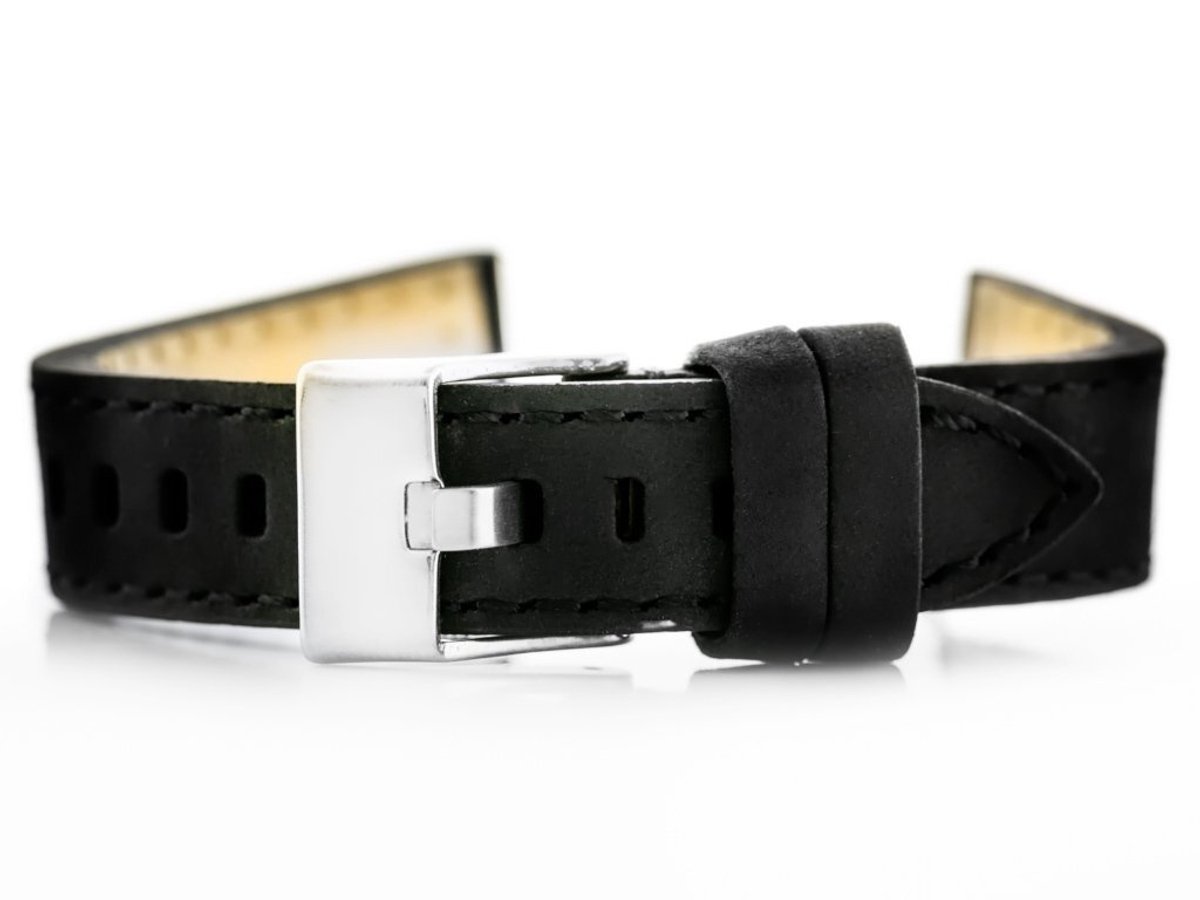 Pacific W25 - Horlogebandje - Zwart - 20mm