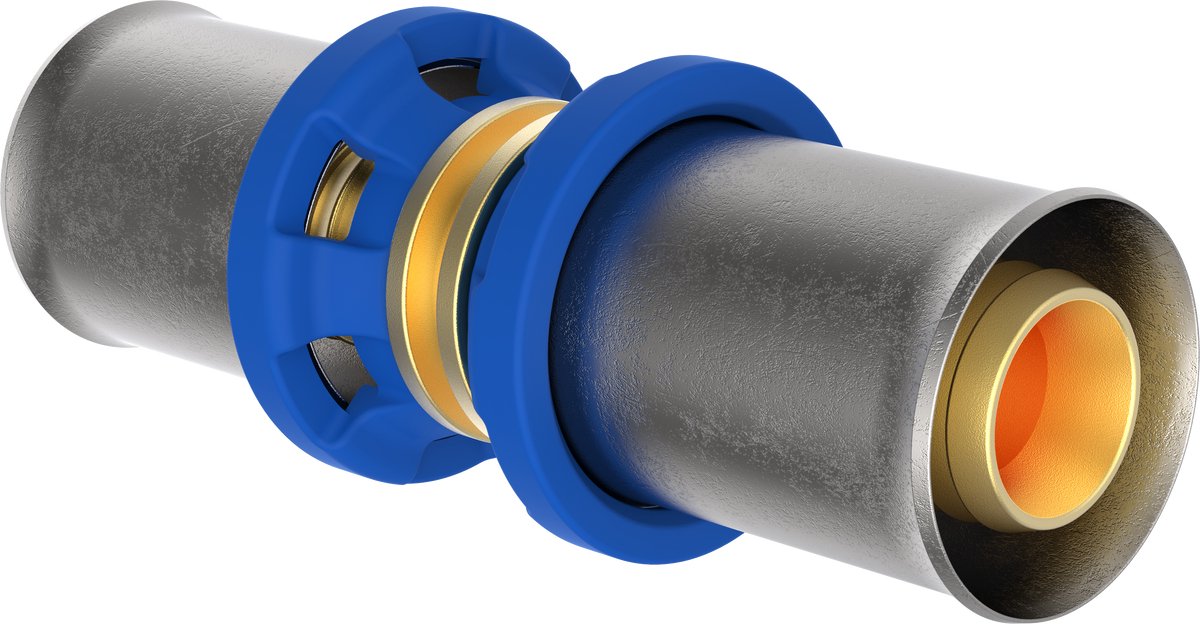 KIRCHHOFF MS fitting, blanco, 26 mm, persfitting voor meerlagen buis