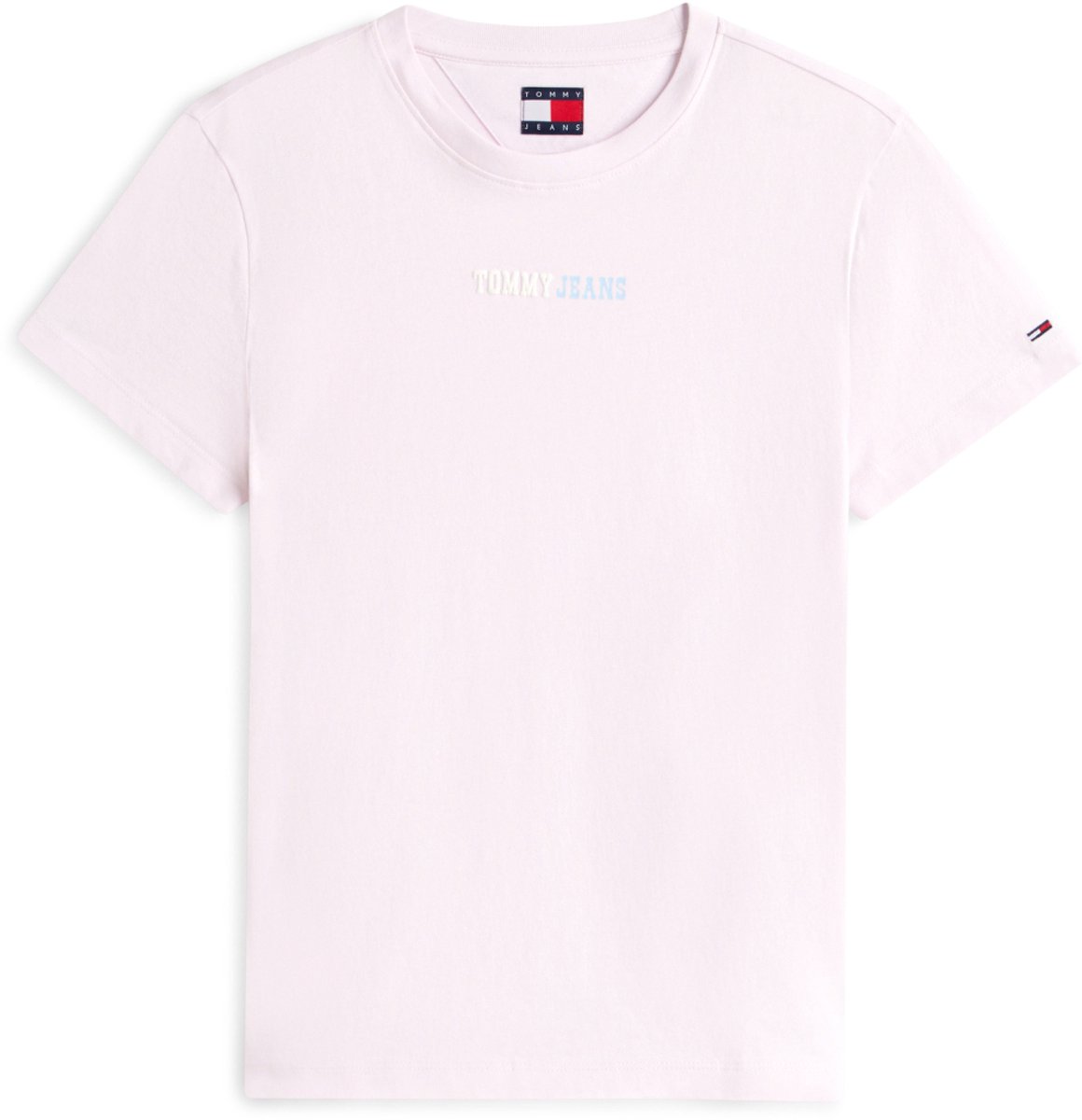 Tommy Jeans T-shirt Tjw Reg Essential Logo 2 Tee Ext Dw0dw22277 Pearly Dames Roze