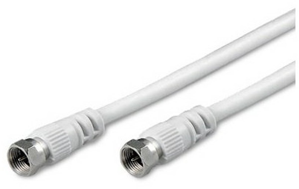 nuovaVideosuono 19/01 coax-kabel 5 m Type F Wit