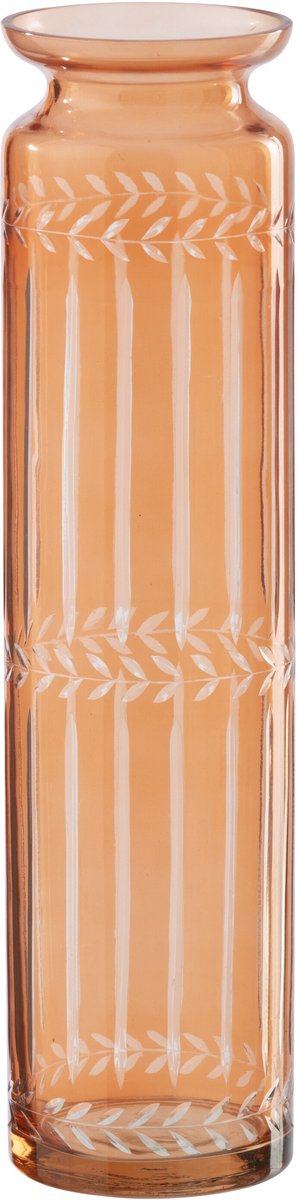 J-Line vaas - glas - oranje - large