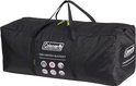 Zwarte draagtas voor de Coleman Oak Canyon 4 Blackout tent met pictogrammen.