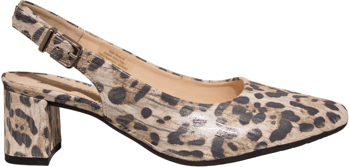Gabor slingback pumps met luipaardprint