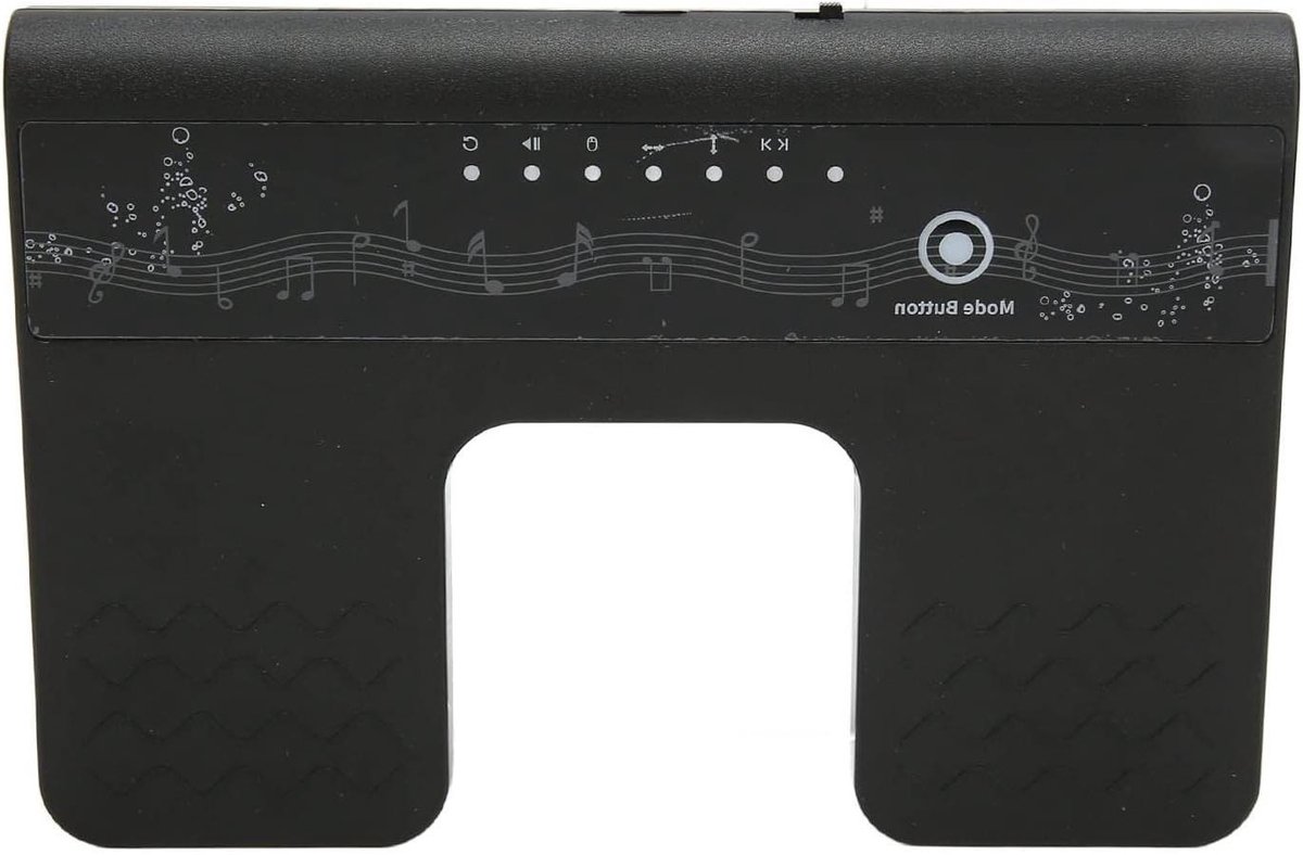 Allecto- Draadloos Page Turner Pedaal - Bluetooth - Oplaadbaar - Stil - Bladmuziek Page Turner - Tablets - Smartphones - Zwart.
