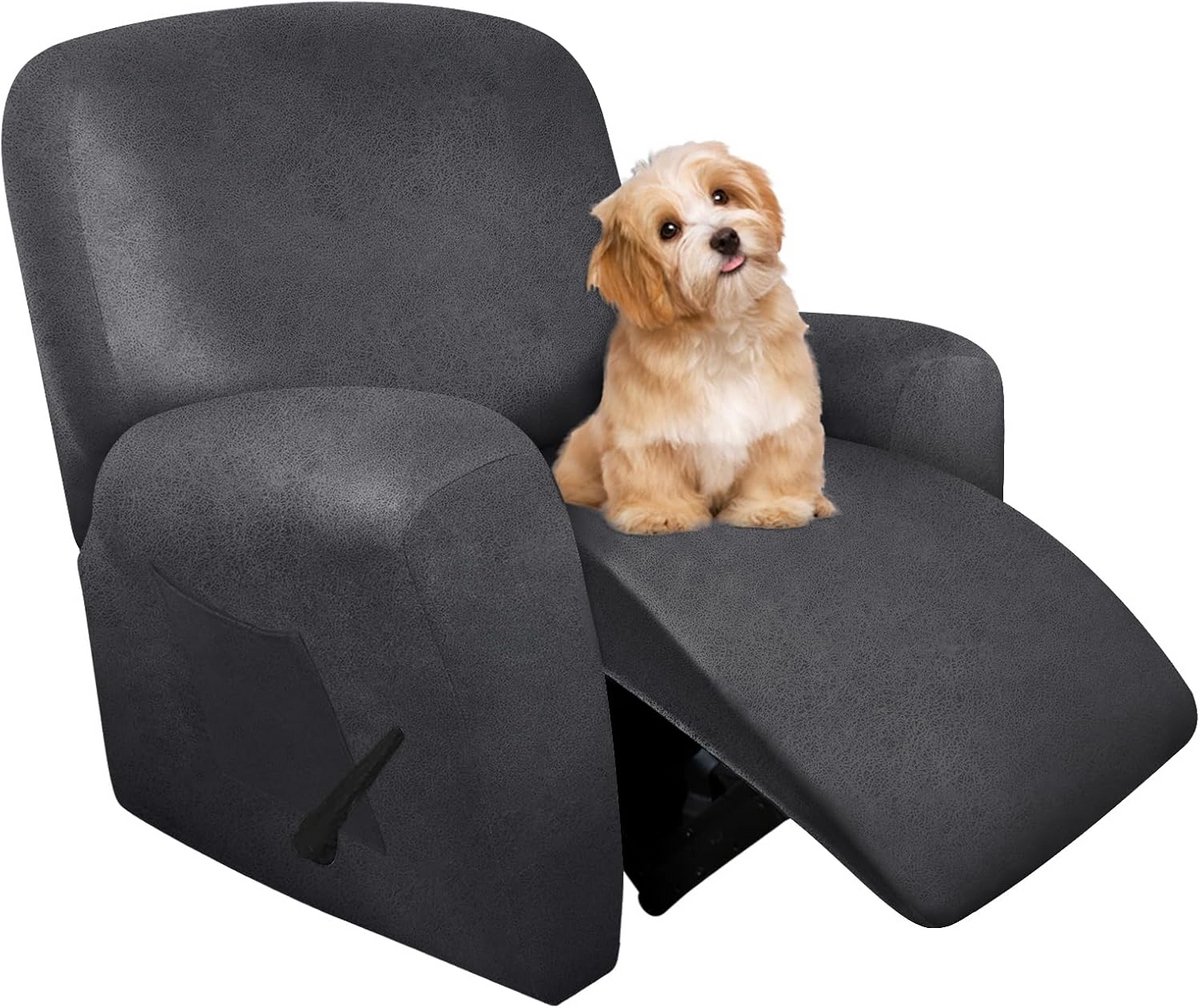 Set van 4 Antislip Stoelhoezen voor Fauteuil - Zacht en Wasbaar