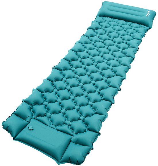 Camping slaapmat 12 cm met geïntegreerde voetpomp, compacte opblaasbare mat voor reizen van Camping — afbeelding 4