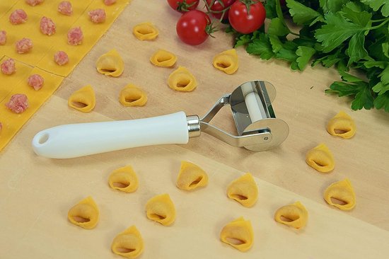 Pastamachine Opzetstuk Gladde Wiel Voor 38mm Pasta, Roestvrij Staal van Pastamachine — afbeelding 3