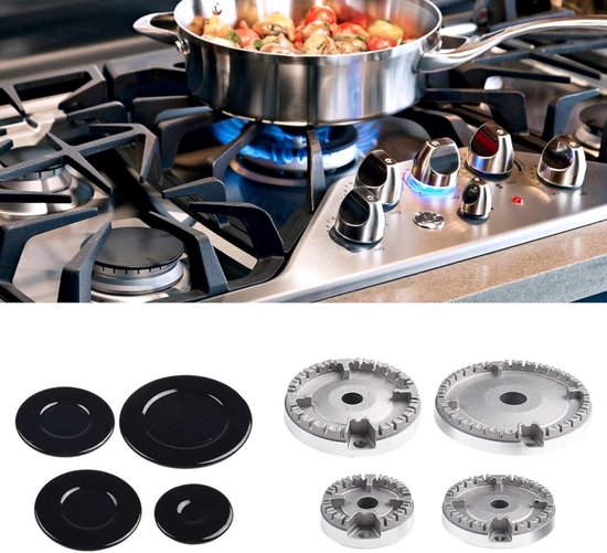Branderkap Kookgerei Set | Vervangingsset Gasfornuisdeksel | SABAF Gasfornuis | Kookplaat Accessoires — afbeelding 5