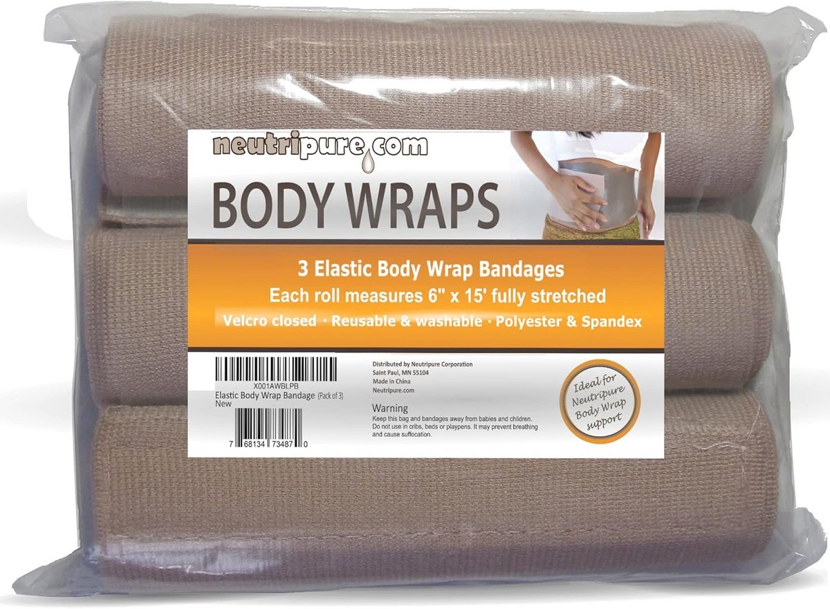 Elastische Compressie Bandages voor Lichaamswraps - Wasbaar en Extra Groot (Set van 3)