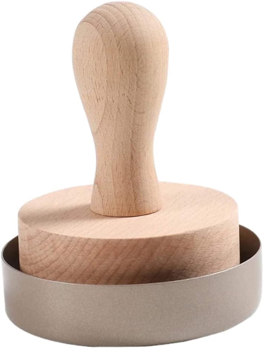Houten Taartvorm en Deegpers voor het Maken van Egg Cakes en Taartbodems
