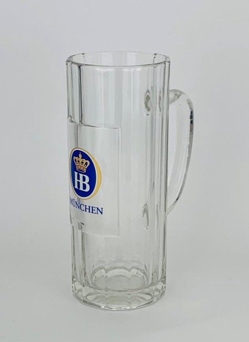 0,5L Bierpul van Glas voor Oktoberfestbier