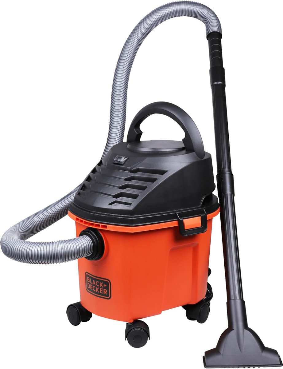 Nat Droog Stofzuiger - Schoonmaak Apparaat - Huishoudelijk Reinigen - 1000W Krachtige Zuigkracht - 8L Capaciteit - Rood Zwart