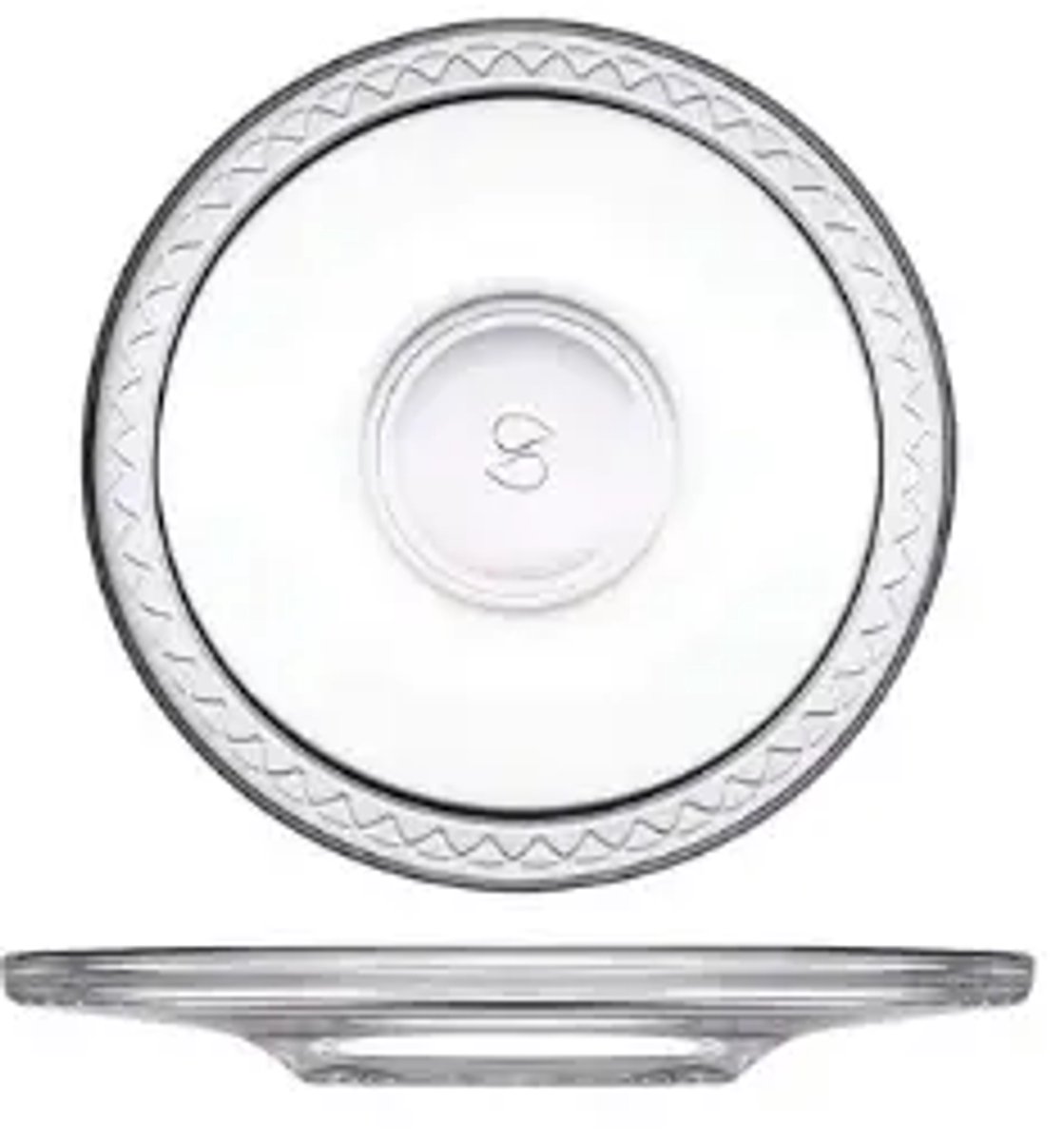 Pasabahce - theeschotel set - Etnik - glas - 6 stuks - diameter 118 mm - hittebestendig