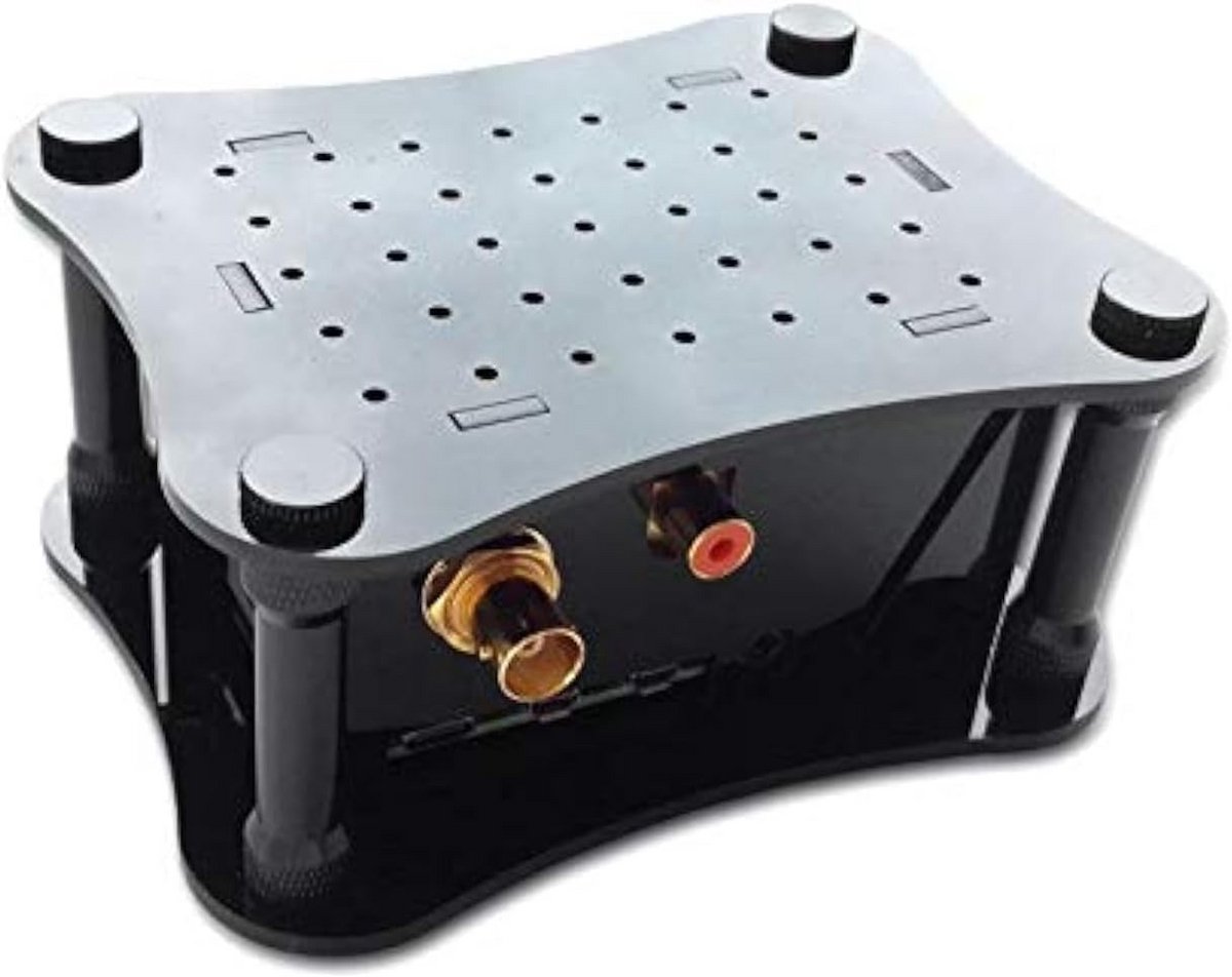 Acryl Behuizing - Raspberry Pi Case - Digitale Audio - Speciaal Ontworpen - 12 x 9.5 cm - Zwart