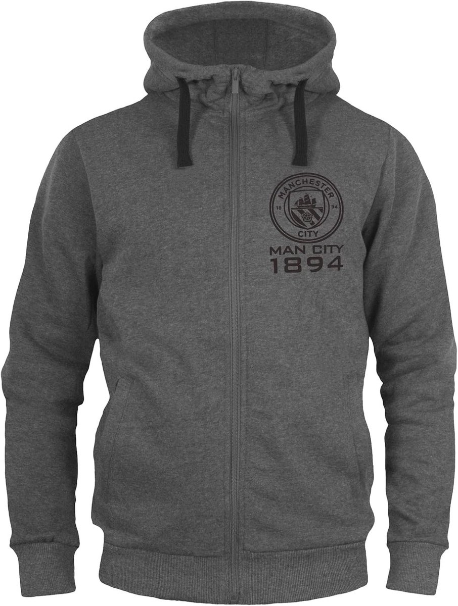 Heren Hoodie met Ritssluiting en Capuchon - Fleece Voetbal Sweater