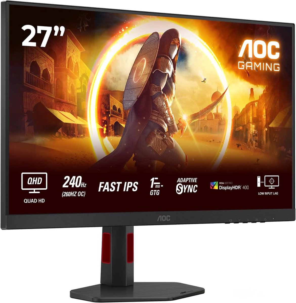 Gaming Monitor 27 Inch Quad HD 240Hz Fast IPS 1ms G-Sync Voor Competitief Spelen
